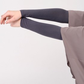Resim manolyaşal islamic hijab Likralı Kaymayan Kurtarıcı 1 Çift Tesettür Kolluk Füme 