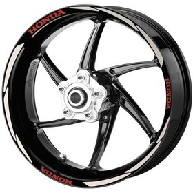 Resim Deeb Honda Jant Şeridi Reflektif Beyaz Kırmızı Model S N11.72738 
