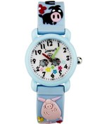 Resim Sones Jnew A335-86267 Çocuk Karikatür 3d Dalış Maymunu Silikon Su Geçirmez Kuvars Saat Koyu Mavi 