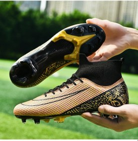 Resim 1126 Erkek Ag Uzun Çivili Yarışma Futbol Ayakkabıları Sarı 