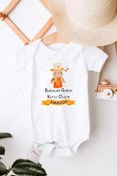 Resim Babalar Günün Kutlu Olsun Babacığım Özel Tasarım Bebek Zıbın Pamuklu Çıtçıtlı Body 