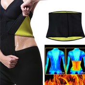 Resim 1pc Kadın Termal Bel Eğitmeni - Neopren ve Örgü Kumaş, Orta Kontrol, Çekme Kapatma, Bel Azaltma Vücut Şekillendirici, El Yıkamalı - Naylon, Polyester, Neopren Kompozisyonu 