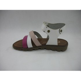 Resim Raduno 0328 Doğal Deri Bantlı Kız Çocuk Sandalet 26-30 Beyaz 