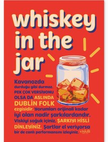 Resim Anason İşleri Whiskey In The Jar Viskili Poster 50x70cm 