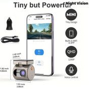 Resim Challenger Kawa Mını 3 Dash Cam Model Cj4512 32tf Starlight 1296p Qhd Araba Kamerası Ses Kontrolü Gece Görüşü 24h Park Modu 