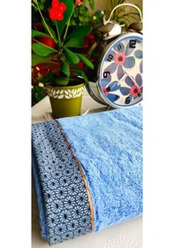 Resim Çeyizlik Lüx Bambu 90x150 Cm. İhraç Malı Banyo Havlusu %40 Bambu Mavi 