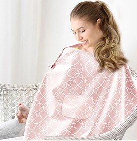 Resim Babyjem Emzirme Önlüğü Kalpli Pembe %100 Pamuk 