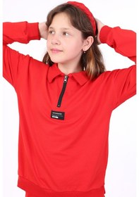 Resim Toontoy Kids Toontoy Kız Çocuk Eşofman Takım Kırmızı 