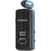 Resim Fineblue F580 Dijital Göstergeli Makaralı Titreşimli Bluetooth Kulaklık Mavi 