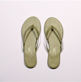Resim Kadın Limon Yeşili Parmak Arası Terlik Limon Yeşili Açık Haki 