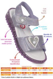 Resim Kiko Kids Evora Kız Çocuk Sandalet Lila 