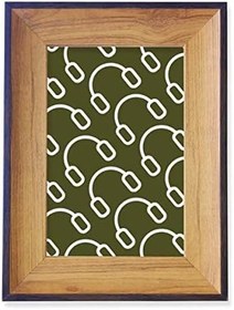 Resim Kulaklık Müzik Damga Deseni Fotoğraf Çerçevesi Sergi Sergi Sanat Masaüstü Boyama 