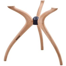 Resim Masifart Bonus Samyeli Tek Göbek 3 Lü Ayak Cilasız Ham Ahşap 