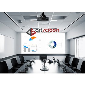 Resim Artscreen 450X350 Cm Motorlu Kumandalı Projeksiyon Perdesi 