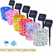 Resim 8'li Renk Değiştiren LED Güneş Enerjili Dış Mekan Dizisi Işıkları - Su Geçirmez, Enerji Verimli, 8 Modlu Ev, Parti, Bahçe ve Tatil Dekorasyonu, Noel, Cadılar Bayramı, Şükran Günü, Sevgililer Günü, Düğün Işıkları | Renkli Dış Mekan Işıkları | Güneş Enerjili Işıklar 