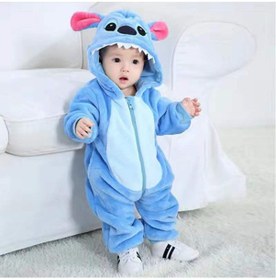 Resim Geeroyoo Yumuşak Kigurumi Pijama Takımı - Rahat Uyku Ve Parti Kıyafeti 0-36 Ay Mavi 