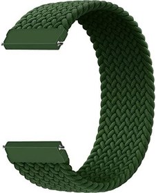 Resim Microcase Amazfit GTS 2 Mini 40mm için 135 mm Esnek Hasır Örgü Kordon Kayış - KY32 