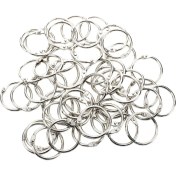 Resim Explosion1 50 Pcs Zımba Kitabı Bağlayıcı 30MM Dış Çapı Gevşek Yaprak Halkası Anahtarlık (Yurt Dışından) 