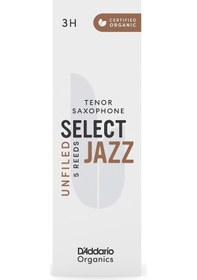 Resim D\'addario Woodwinds Organic Select Jazz Unfiled Tenor Saksafon Kamışı No:3 Hard 