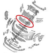Resim Citroen C5 Aircross (2022-2025) Ön Panjur Izgarası (Orijinal) 