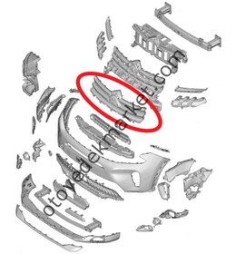 Resim Citroen C5 Aircross (2022-2025) Ön Panjur Izgarası (Orijinal) 