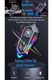 Resim nextbuy Bluetooth 5.3Motosiklet Kask Kulaklık Intercom IşıklıRGB Yapay Zeka Destekli Motorsiklet InterkomY20 