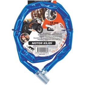 Resim YDGR Zincirli Motor Kilidi 18mmx100cm - Mavi 