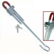 Resim abnturk Üniversal oto koruma kilidi çelik baston kilit Direksiyon Kilidi Debriyaj Kilidi 