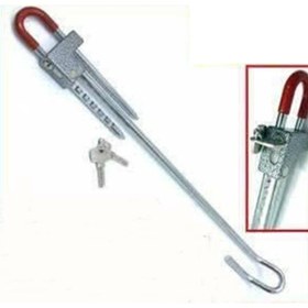 Resim abnturk Üniversal oto koruma kilidi çelik baston kilit Direksiyon Kilidi Debriyaj Kilidi 