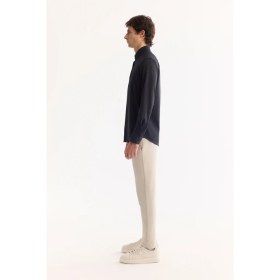 Resim AVVA Erkek Siyah Klasik Yaka Hızlı Kuruyan Non-Iron Slim Fit Gömlek A52Y2122 