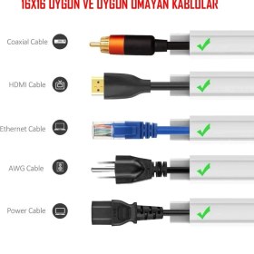 Resim YTE Extra Kendinden Yapışkanlı Koyu Kahve Damarlı Kablo Kanalı 16X16 1 Metre 