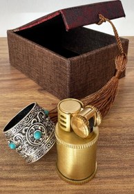 Resim Genel Markalar Padişah Yüzük Hediyeli Benzinli Sultan Çakmağı Lüx Ürün, Benzersiz Doğum Günü Hediyesi 