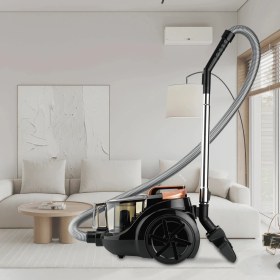 Resim Stilevs Spektron S Torbasız Elektrikli Süpürge 2.5 L Toz Haznesi ile Güçlü Temizlik - Siyah-Bakır 