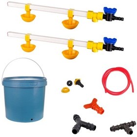 Resim TavPet Nipel Civciv Suluğu 20 Lt Depolu Küçük Yaylı Çanaklı (Set/26) 