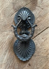 Resim DÖKÜM PİRİNÇ ANTİK OKSİT SİYAH AHŞAP KAPI TAK TAK KAPI TOKMAGI 