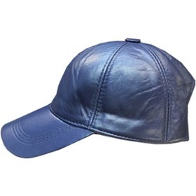 Resim Derimont's Hakiki Deri Lacivert Renk-spor Unisex Bayan Erkek Kep Kod-s-31 