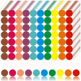 Resim 700 Adet Yuvarlak Nokta Etiketi Renk Kodlama Daire Etiketleri, Küçük Daire Nokta Etiketi Kendinden Yapışkanlı, Dosya Sınıflandırması İçin 10 Renk, Anahtar Noktaları İşaretleme, Boyama, Öğrenci, Sınıf Odası, Ofis Düzenleme 