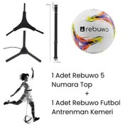 Resim Rebuwo Turuncu Futbol Topu + Futbol Antrenman Kemeri 
