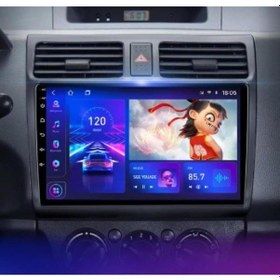 Resim Suzuki Swift Android Gps Carplay 8+256 Gb Kamera + Çerçeve 2006-2010 Yazılımsal 9" 