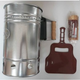Resim Mangal Barbekü Yakma Seti Kormatik Çıra Yelpaze Çıra Közmatik Man 