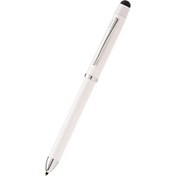 Resim Tech3 Multifonksiyonlu Kalem Stylus Beyaz- Krom At0090-9 