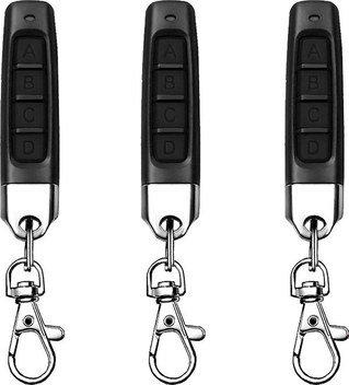 Crackedice 3 Adet 433 Mhz Kopya Uzaktan Kumanda Açıcı, Evrensel Garaj Kapısı Kontrol Cihazı 4'ü 1 Arada