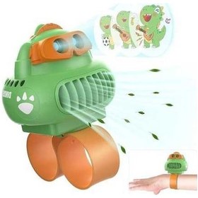 Resim Ebitda Bileklikli Çocuk Vantilatörü, Dinozor Projeksiyonlu, Yeşil 