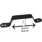 Resim Datatek Ennalbur Demir Doğrama Kulp Siyah Kaplama 