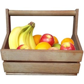 Resim Apak Ahşap Dekoratif Sebzelik 