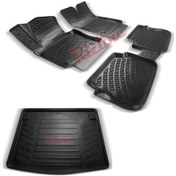 Resim Rizline Volkswagen Caddy 2004-2010 3D Paspas+Bagaj Havuzu Seti 