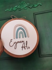 Resim Gökkuşağı Bebek Odası Kapı Süsü 