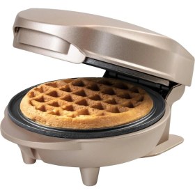 Resim Bestron Mini Waffle Makinesi, Retro Stil, 550W, Yapışmaz Kaplama 