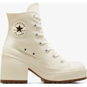 Resim Converse Chuck 70 De Luxe Heel Kadın Krem Platform Sneaker.286 