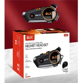 Resim Hayat Store C50 Motosiklet Intercom Kask Kulaklık 1000 Mah Rgb Işıklı Bluetooth Kulaklık IP67 